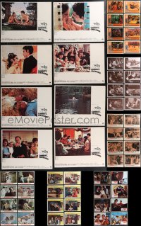2m0321 LOT OF 56 1960S LOBBY CARDS IN FULL SETS 1960s complete sets from seven different movies!