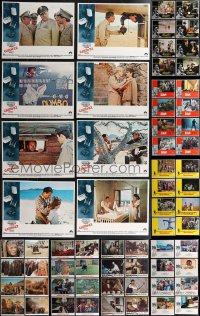 2m0305 LOT OF 72 1970S LOBBY CARDS IN FULL SETS 1970s complete sets from nine different movies!