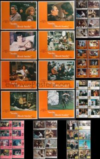 2m0301 LOT OF 80 1970S LOBBY CARDS IN FULL SETS 1970s complete sets from ten different movies!