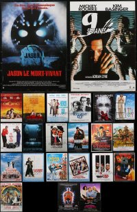 2m0896 LOT OF 23 FORMERLY FOLDED FRENCH 15X21 POSTERS 1980s-1990s a variety of cool movie images!