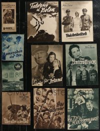2m0440 LOT OF 10 WWII GERMAN PROGRAMS 1940s many images from World War II movies!