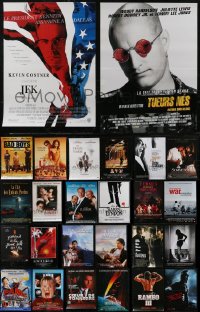 2m0889 LOT OF 30 FORMERLY FOLDED FRENCH 15X21 POSTERS 1980s-2010s a variety of cool movie images!