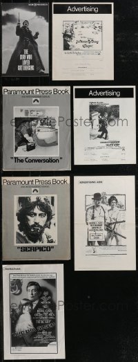 2m0129 LOT OF 11 CUT & UNCUT PRESSBOOKS 1970s advertising for a variety of different movies!