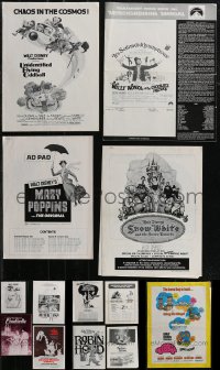2m0127 LOT OF 13 UNCUT & CUT PRESSBOOKS & AD PADS 1970s advertising for a variety of different movies!