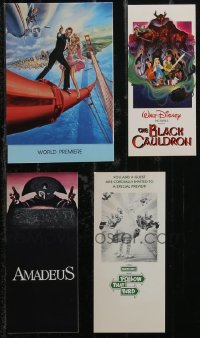 2m0732 LOT OF 4 MOVIE PREMIERE INVITATIONS 1980s View to a Kill, Black Cauldron, Follow That Bird!