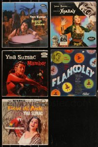 2m0528 LOT OF 5 33 1/3 RPM YMA SUMAC RECORDS 1950s-1960s Mambo, Legend of the Jivaro & more!