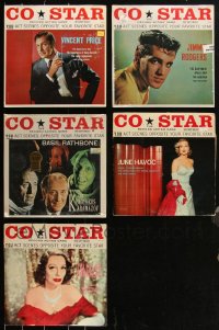 2m0531 LOT OF 5 33 1/3 RPM CO-STAR RECORD ACTING GAME RECORDS 1950s-1970s Vincent Price & more!