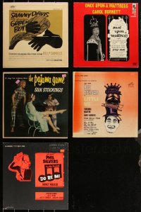 2m0532 LOT OF 5 33 1/3 RPM BROADWAY SOUNDTRACK RECORDS 1960s Carol Burnett, Sid Caesar, Sammy Davis