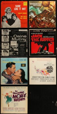 2m0525 LOT OF 7 33 1/3 RPM MOVIE SOUNDTRACK RECORDS 1950s-1970s Some Like It Hot, Caine Mutiny!