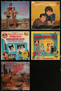 2m0533 LOT OF 5 33 1/3 RPM ANNETTE FUNICELLO RECORDS 1960s-1970s Mickey Mouse Club Song Hits & more!