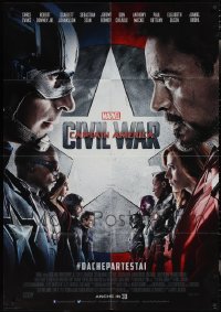 2m0103 LOT OF 4 FOLDED MARVEL ITALIAN ONE-PANELS 2010s Civil War, Ant-Man, Doctor Strange & more!