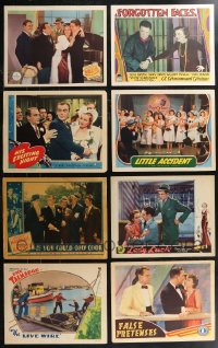2m0360 LOT OF 8 1930S LOBBY CARDS 1930s great scenes from a variety of different movies!