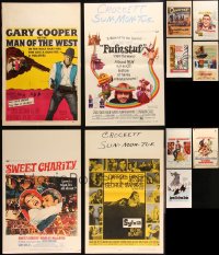 2m0036 LOT OF 11 FORMERLY FOLDED WINDOW CARDS 1950s-1970s great images from a variety of movies!