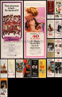 2m0815 LOT OF 19 UNFOLDED 1970S INSERTS 1970s great images from a variety of different movies!