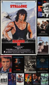 2m0235 LOT OF 18 FOLDED ONE-SHEETS 1980s-1990s great images from a variety of different movies!