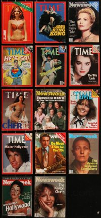 2m0589 LOT OF 14 TIME & NEWSWEEK MAGAZINES 1960s-1990s Raquel Welch, King Kong, Superman & more!