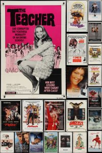 2m0170 LOT OF 64 FOLDED ONE-SHEETS 1970s-1980s great images from a variety of different movies!