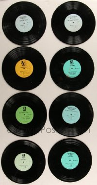 2m0521 LOT OF 8 33 1/3 RPM RADIO SPOTS RECORDS 1960s commercials from a variety of movies!