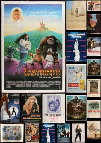 2m0984 LOT OF 22 UNFOLDED & FORMERLY FOLDED MISCELLANEOUS POSTERS 1960s-2000s cool movie images!