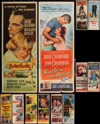 2m0840 LOT OF 12 UNFOLDED 1950S INSERTS 1950s great images from a variety of movies!