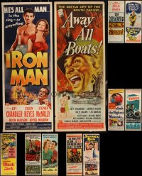 2m0845 LOT OF 11 UNFOLDED 1950S INSERTS 1950s great images from a variety of movies!