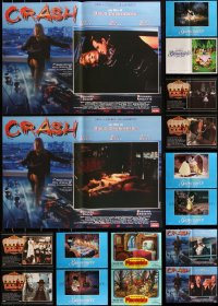 2m0880 LOT OF 26 FORMERLY FOLDED ITALIAN PHOTOBUSTAS 1970s-1990s a variety of cool movie scenes!