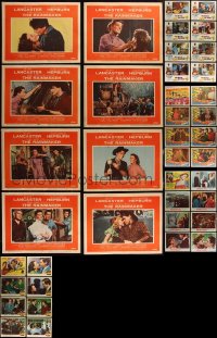 2m0323 LOT OF 56 1940S-50S LOBBY CARDS 1940s-1950s complete sets from seven different movies!