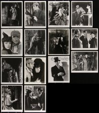 2m0770 LOT OF 14 ADVENTURES OF SHERLOCK HOLMES REPRO PHOTOS 1980s Basil Rathbone & Nigel Bruce!