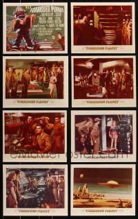 2m0774 LOT OF 8 FORBIDDEN PLANET 8x10 LOBBY CARD REPRO PHOTOS 1980s classic sci-fi movie images!