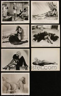 2m0703 LOT OF 7 SEXY ACTRESS PORTRAITS 8X10 STILLS 1940s-1950s Jean Harlow, Dorothy Lamour & more!