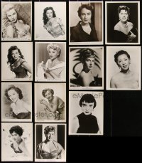 2m0683 LOT OF 13 SEXY ACTRESS PORTRAITS 8X10 STILLS 1950s beautiful leading & supporting ladies!