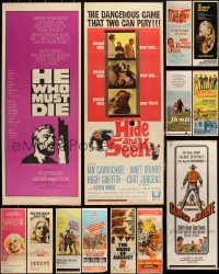 2m0816 LOT OF 19 MOSTLY UNFOLDED 1960S INSERTS 1960s great images from a variety of different movies!