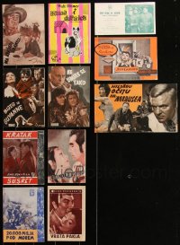 2m0741 LOT OF 11 YUGOSLAVIAN HERALDS 1960s great images for a variety of different movies!