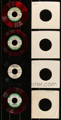 2m0715 LOT OF 4 BIRDS 45 RPM RADIO SPOT RECORDS 1963 commercials from Universal Pictures!