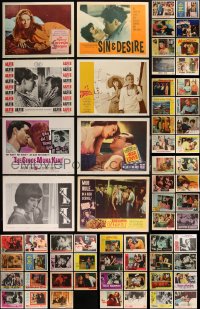 2m0307 LOT OF 71 BAD GIRL & GUY LOBBY CARDS 1940s-1960s great scenes from several different movies!