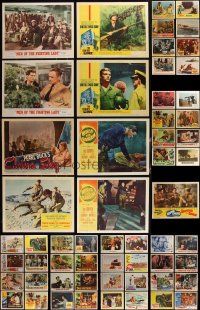 2m0318 LOT OF 57 MILITARY/WAR LOBBY CARDS 1940s-1960s incomplete sets from several movies!