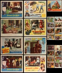 2m0345 LOT OF 25 ADVENTURE LOBBY CARDS 1950s-1960s incomplete sets from several different movies!