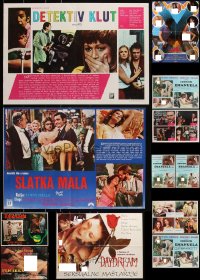2m0919 LOT OF 13 FORMERLY FOLDED SEXPLOITATION YUGOSLAVIAN POSTERS 1970s sexy scenes with nudity!