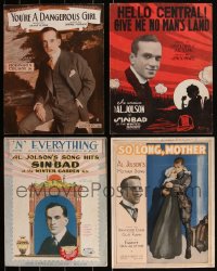 2m0430 LOT OF 4 AL JOLSON 11X14 SHEET MUSIC 1910s-1920s You're a Dangerous Girl & more!