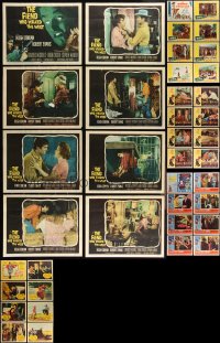 2m0322 LOT OF 56 1950S LOBBY CARDS IN FULL SETS 1950s complete sets from seven different movies!