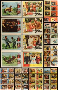 2m0292 LOT OF 94 1950S LOBBY CARDS 1950s incomplete sets from a variety of different movies!