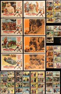 2m0297 LOT OF 85 1960S LOBBY CARDS 1960s incomplete sets from a variety of different movies!