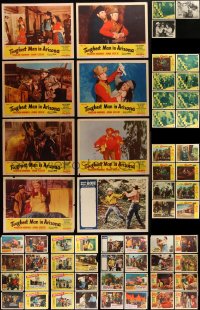 2m0315 LOT OF 59 COWBOY WESTERN LOBBY CARDS 1950s mostly incomplete sets from a variety of movies!