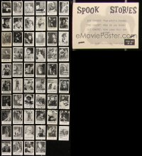 2m0713 LOT OF 58 SPOOK STORIES TRADING CARDS 1961 great monster images with jokes on the back!