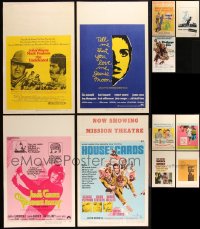 2m0035 LOT OF 11 MOSTLY UNFOLDED WINDOW CARDS 1960s-1970s great images from a variety of movies!