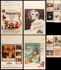 2m0032 LOT OF 13 FORMERLY FOLDED WINDOW CARDS 1960s-1970s great images from a variety of movies!