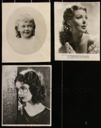 2m0711 LOT OF 3 LORETTA YOUNG 8X10 STILLS 1930s each portrait at a different stage in her life!