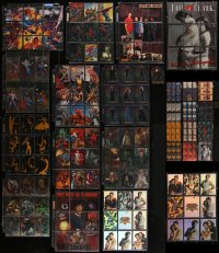 2m0428 LOT OF 109 MARVEL & DC TRADING CARDS 1990s-2000s great images of X-Men, Superman & more!
