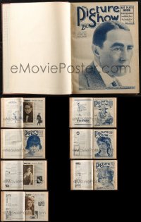 2m0574 LOT OF 1 PICTURE SHOW OCTOBER 1919-APRIL 1920 ENGLISH MOVIE MAGAZINE BOUND VOLUME 1919-1920