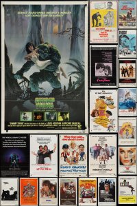 2m0173 LOT OF 61 FOLDED ONE-SHEETS 1960s-1980s great images from a variety of different movies!